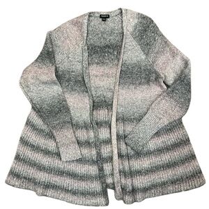 Torrid Women’s Gray Pink Ombre Open Front Cardigan Sweater Size 1X